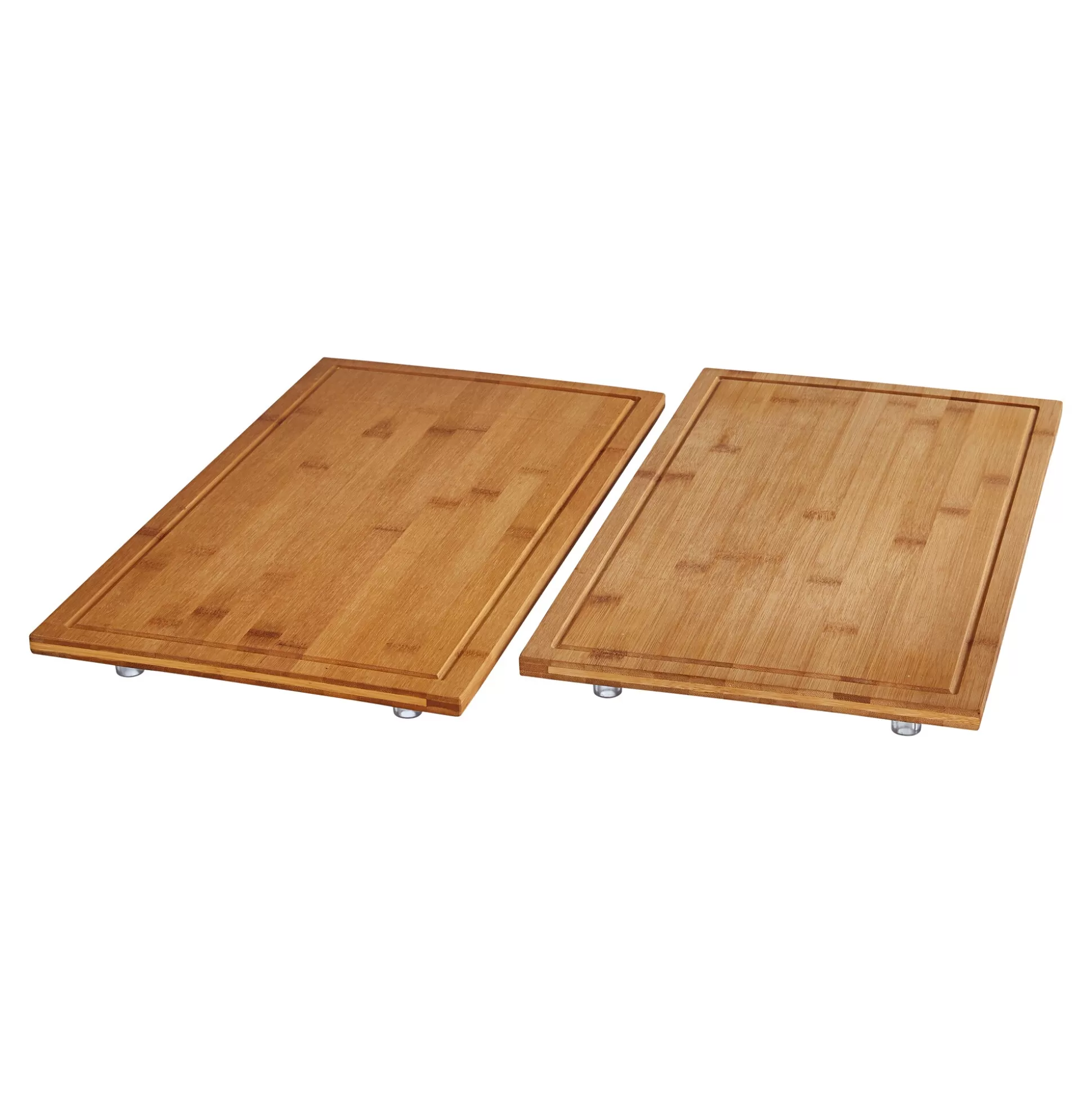 Planche de Cuisine Écologique & Support de Découpe en Bambou - Duo Pratique Genialo (2 Pièces)