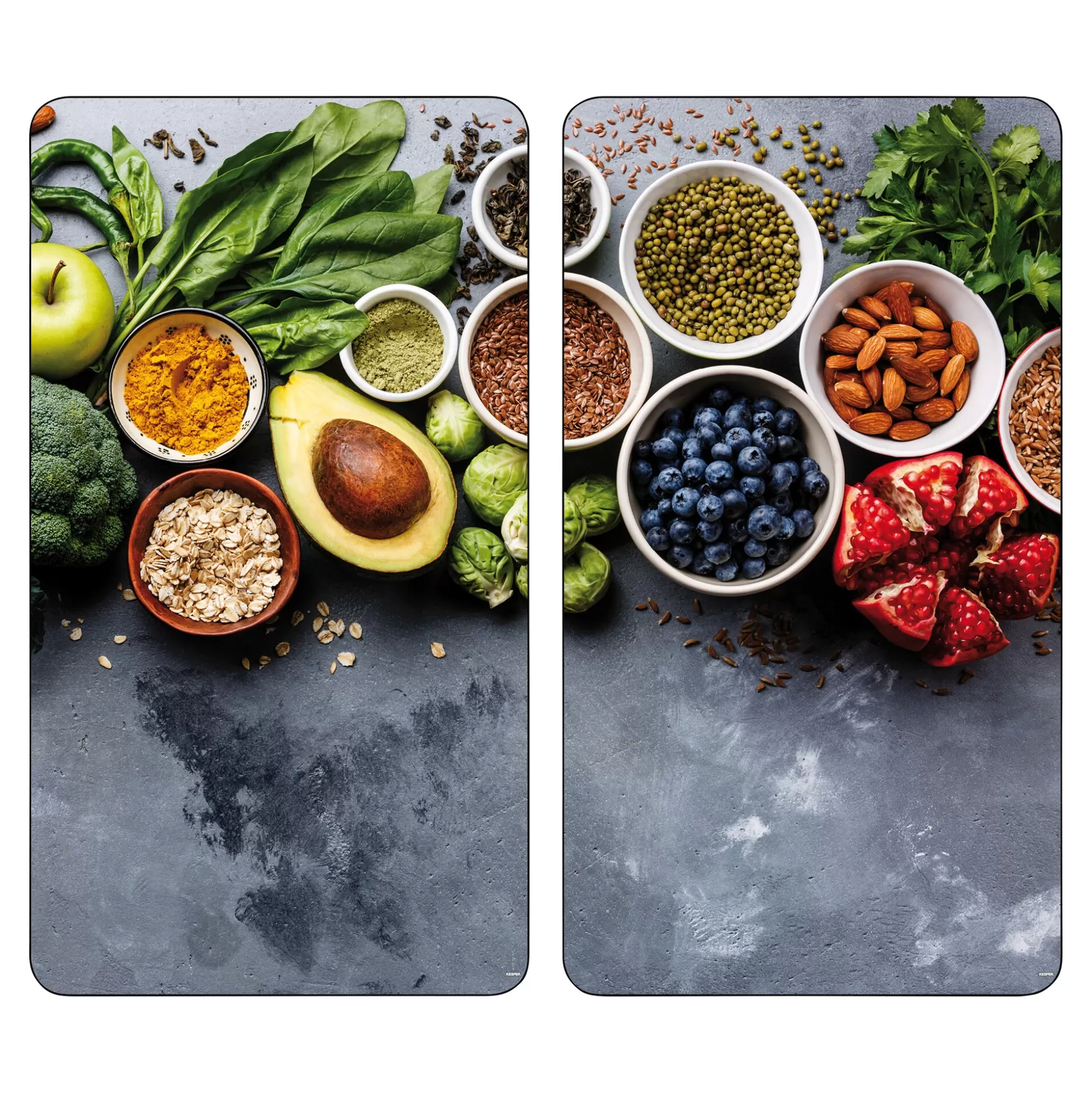 Plaques de protection anti-éclaboussures KESPER - Lot de 2 pour plaques de cuisson, solution pratique pour cuisines saines