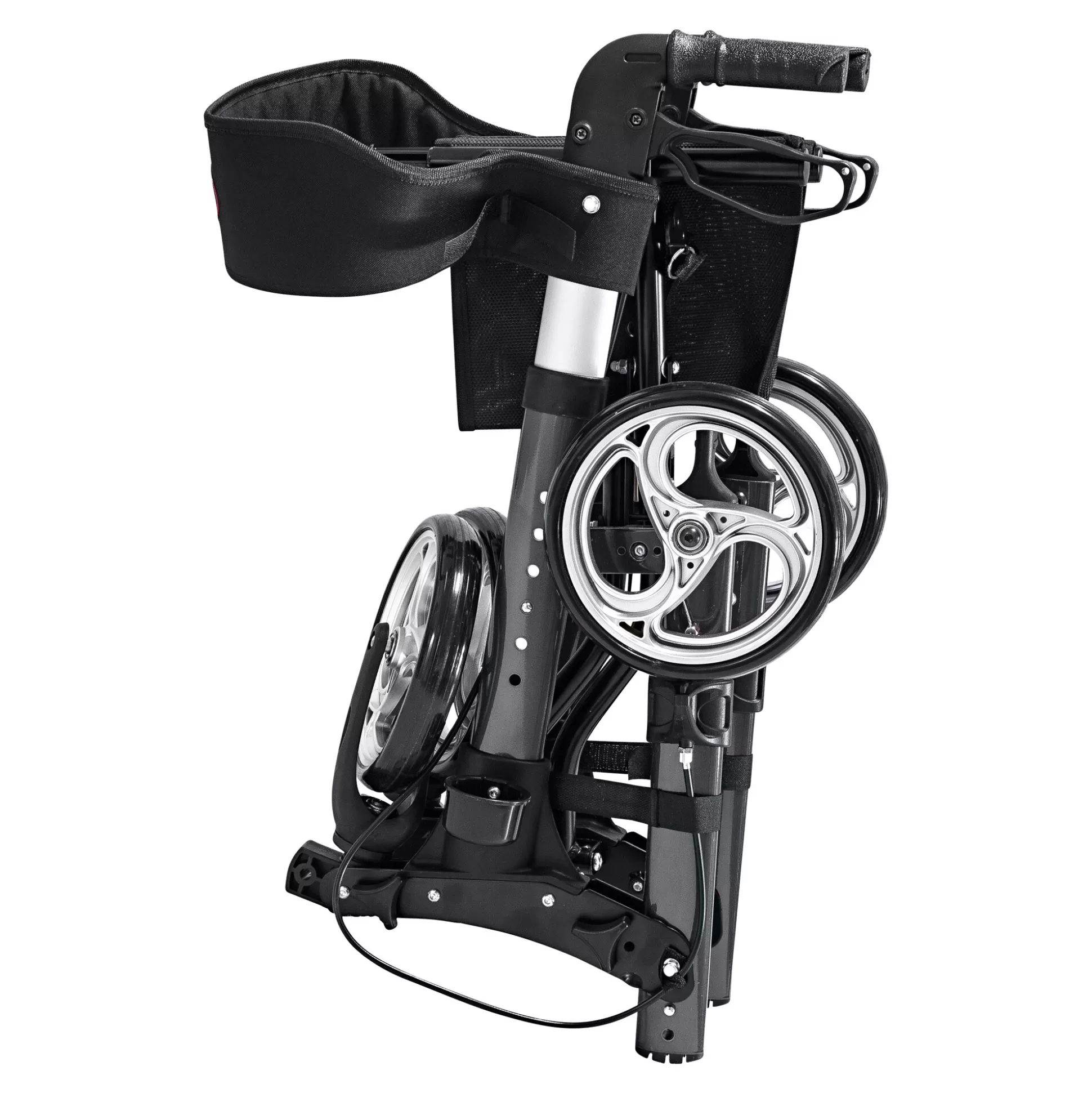 Rollator Antar Aluminium Dépliable Haut de Gamme - Modèle Premium en Couleur Anthracite