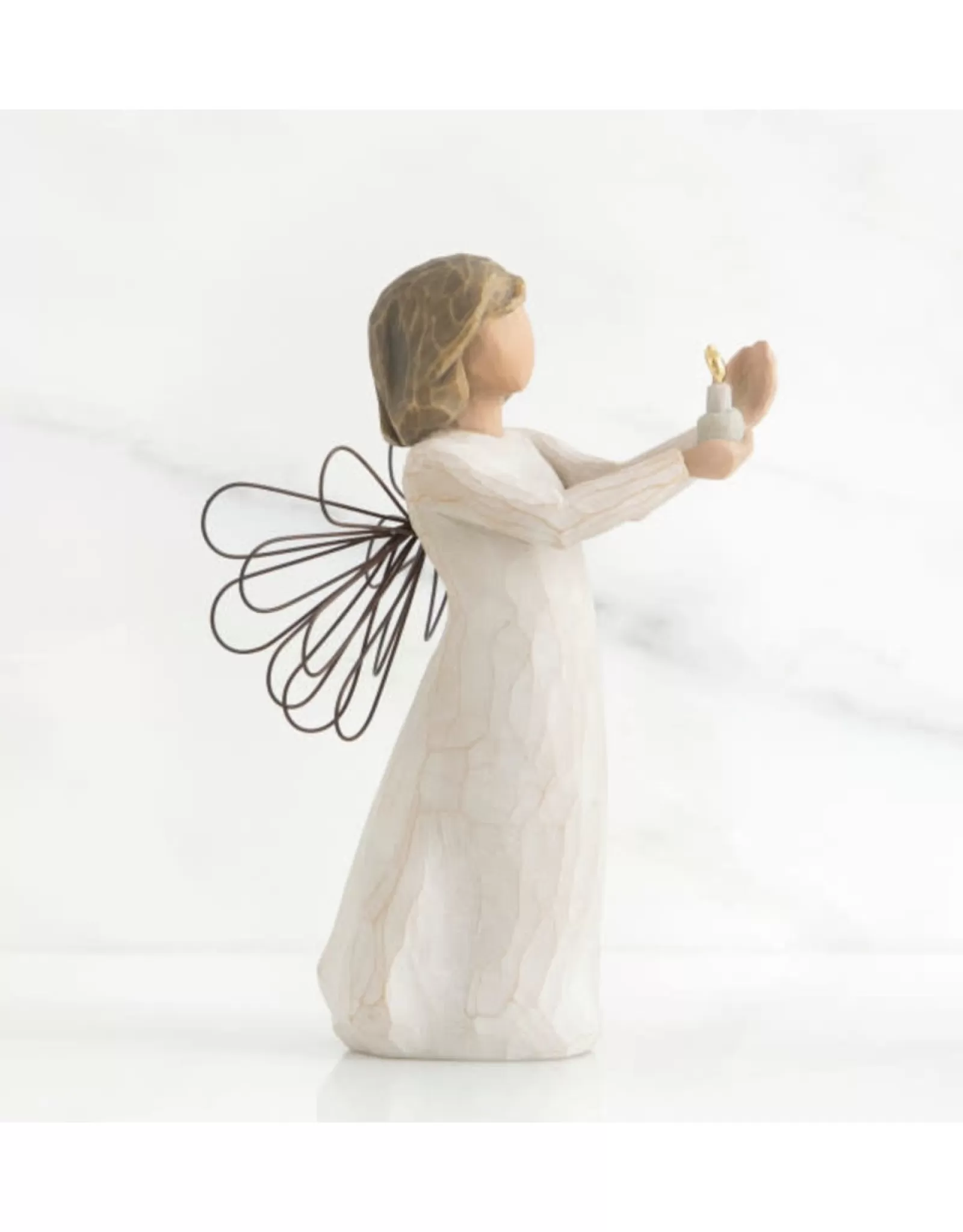 Ange de l'Espoir - Figurine Céleste Sculptée Main en Collection Willow Tree
