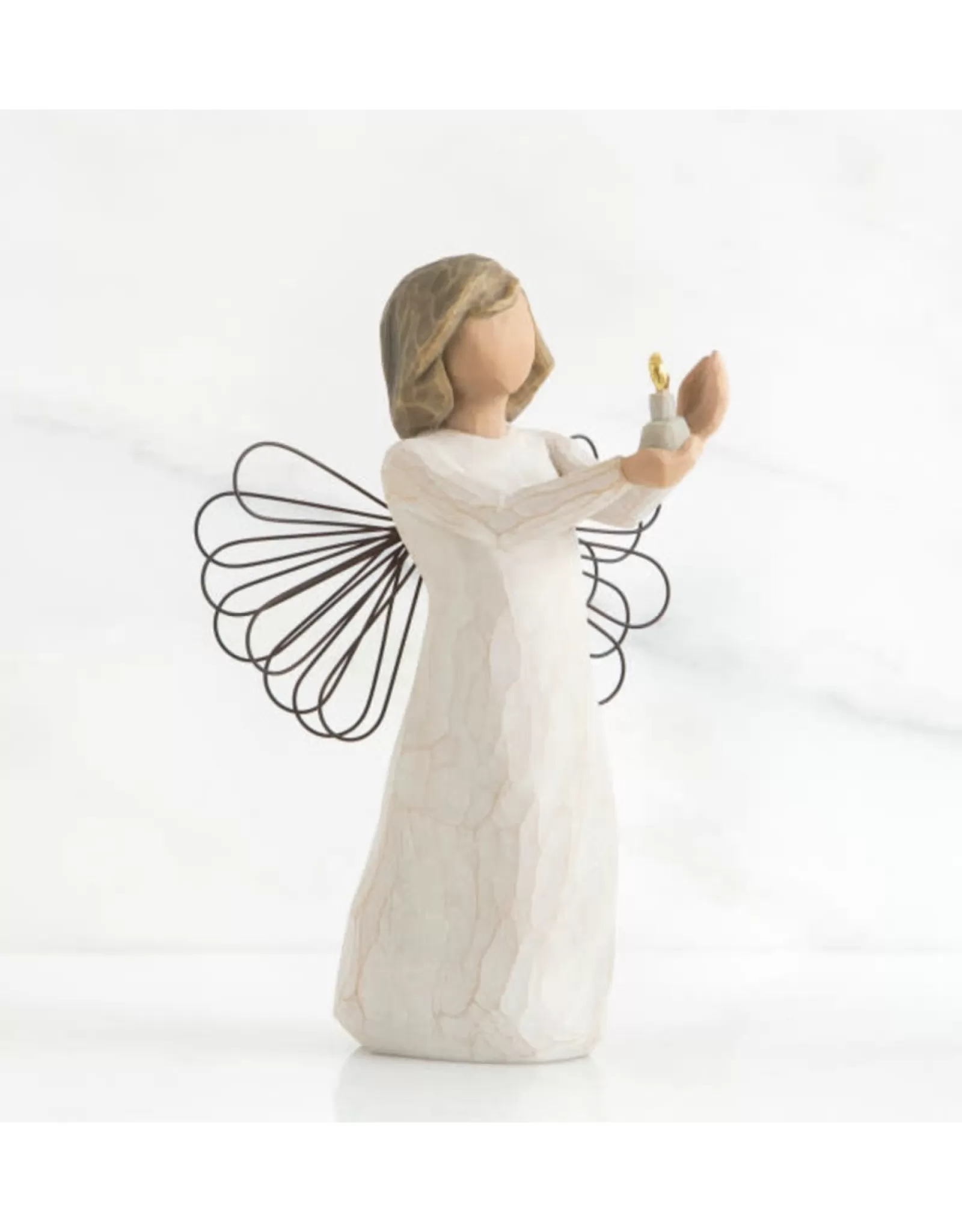 Ange de l'Espoir - Figurine Céleste Sculptée Main en Collection Willow Tree