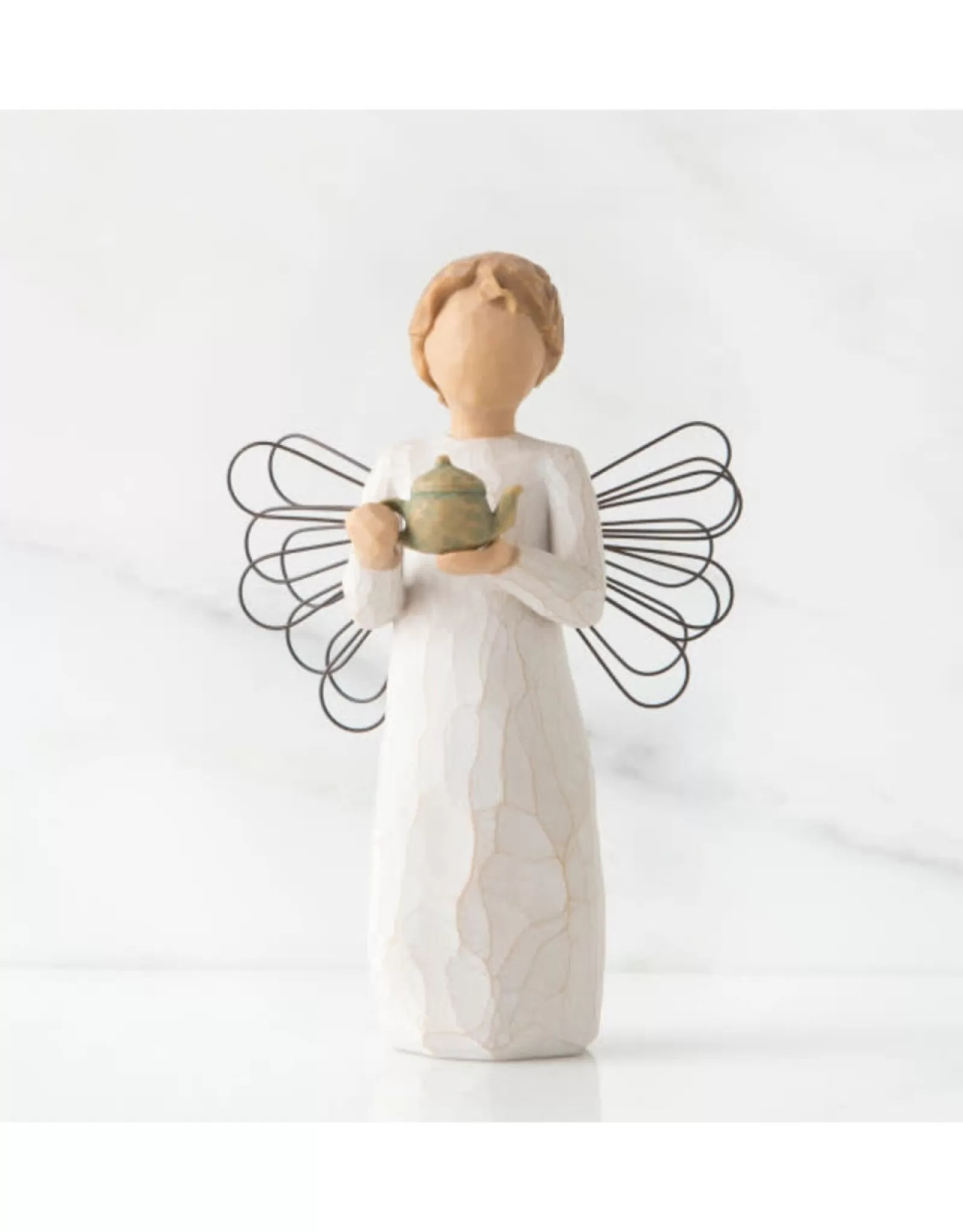 Figurine Ange Protecteur pour Cuisine - Décoration Murale Émotionnelle en Résine (Édition Limitée Willow Tree)