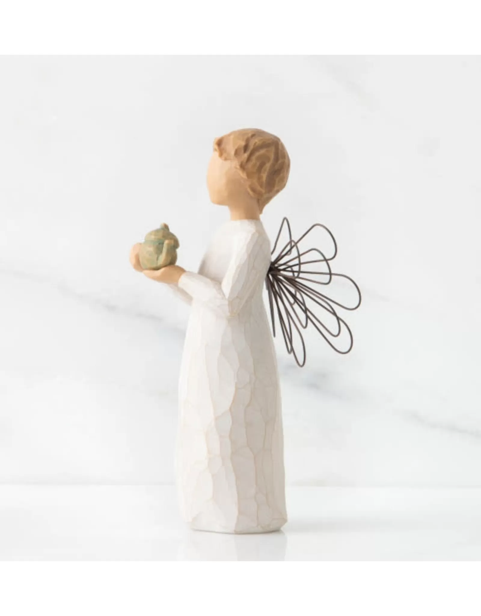 Figurine Ange Protecteur pour Cuisine - Décoration Murale Émotionnelle en Résine (Édition Limitée Willow Tree)
