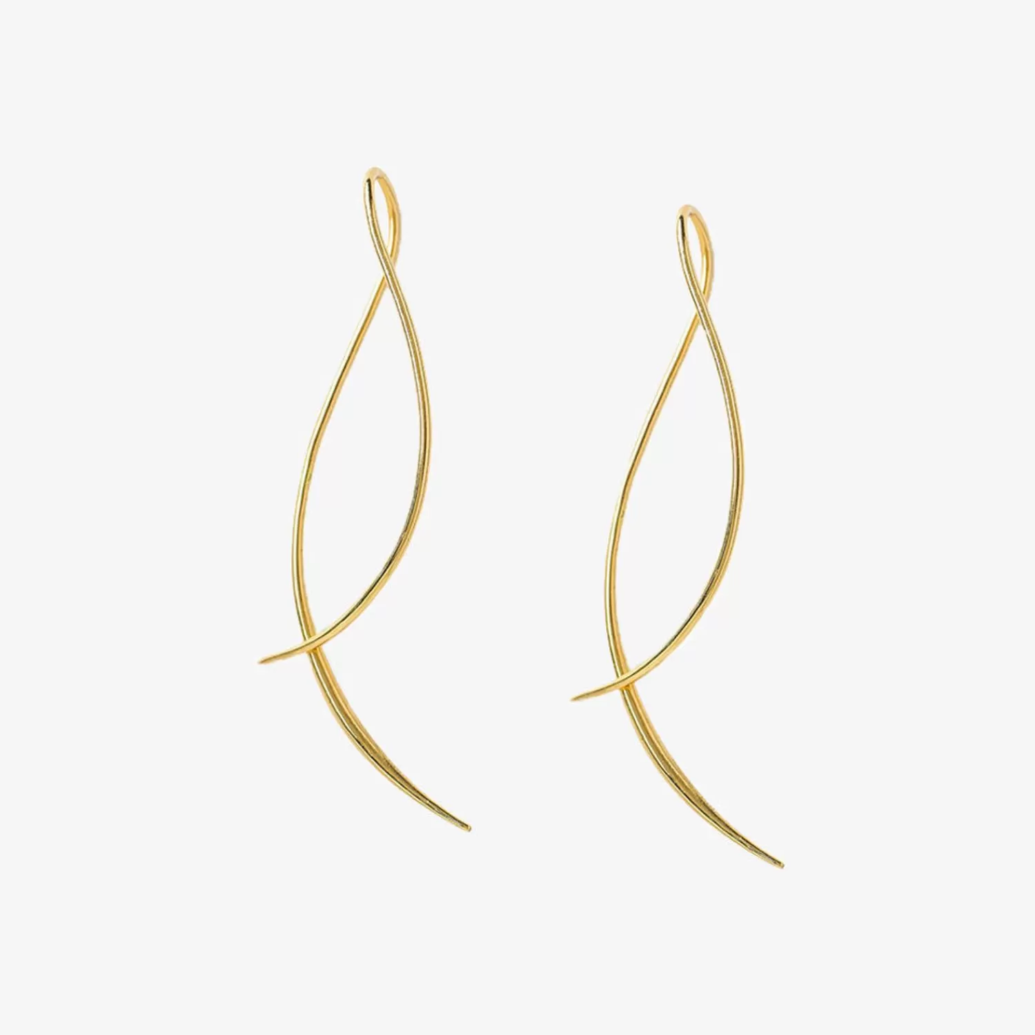 Élégantes boucles d'oreilles fil-à-fil « Grande Vague » en or 18 carats - Collection Alkemistry Aria | Promotion éclair sur cette paire exclusive