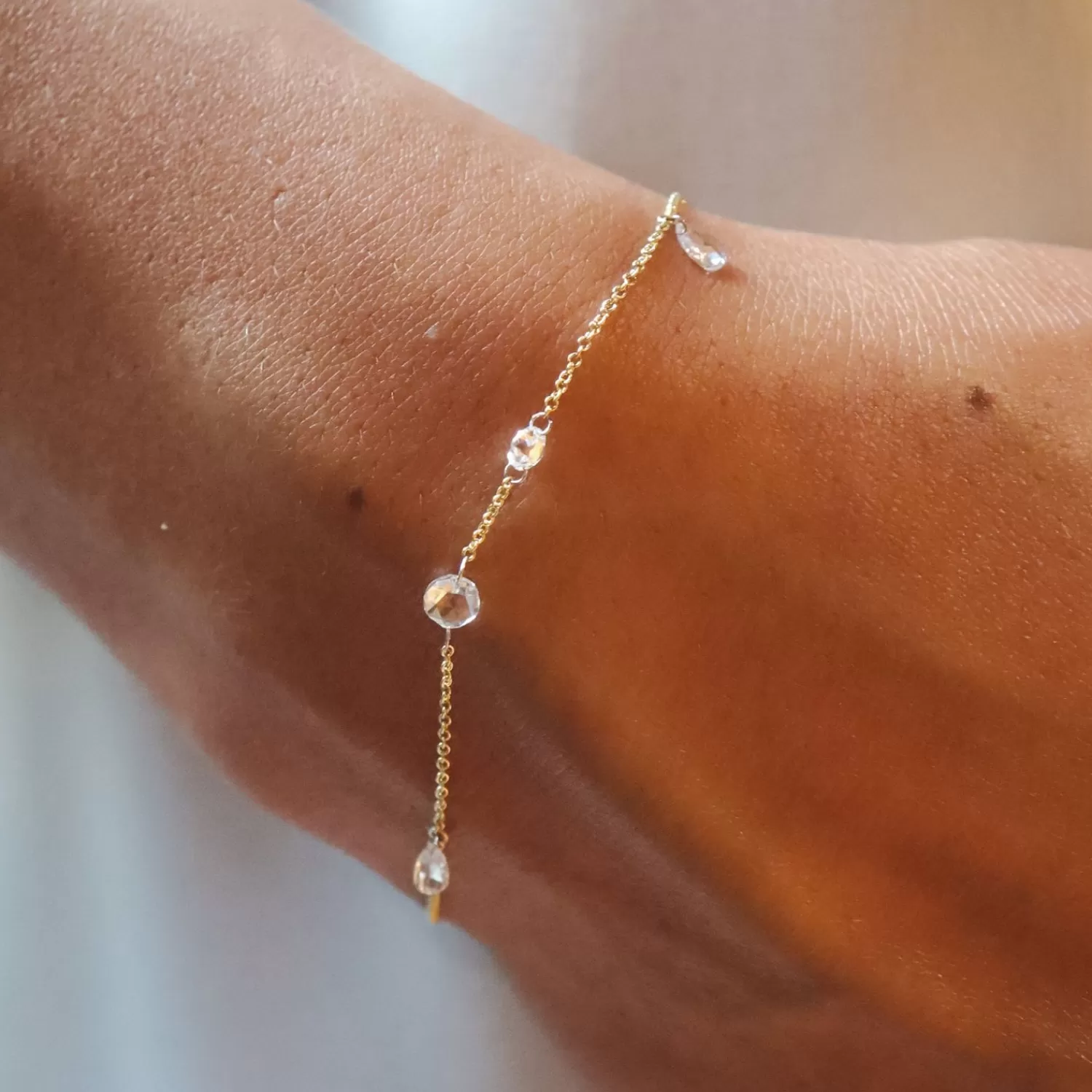 Bracelet Tennis Alkemistry Aria - Or 18 Carats avec Diamants Taille Rose | Pièce Intemporelle Élégante