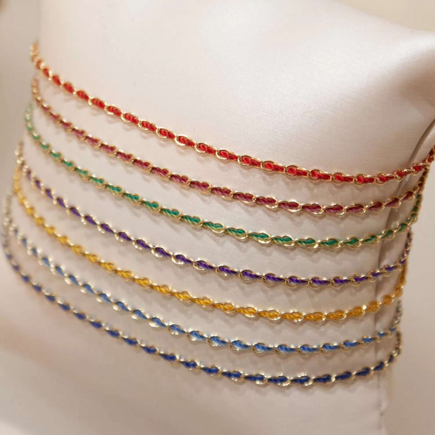 Bracelet Artisanal Alkemistry Auric en Or 18 Carats avec Turquoise 