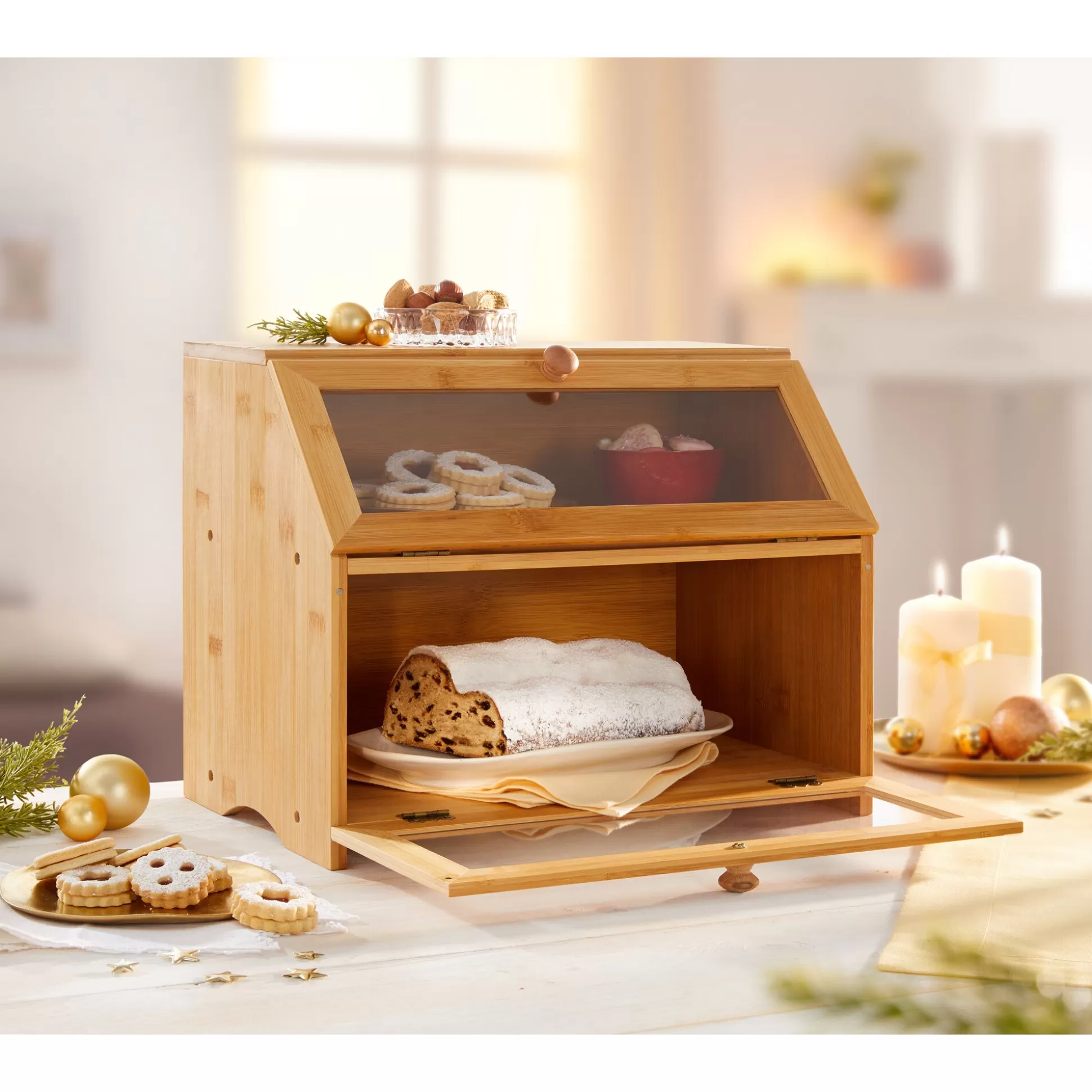 Sacs de conservation et paniers à pain Genialo – Présentoir artisanal avec revêtement naturel pour boulangeries