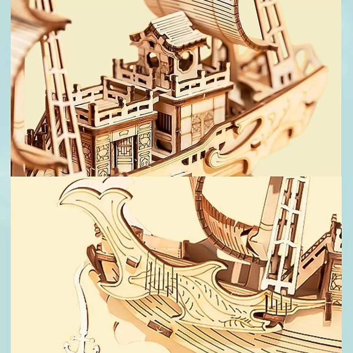 ROBOTIME Maquette Élégante : Bateau Traditionnel Japonais en Kit de Construction - Offre Limitée Collection Exclusive