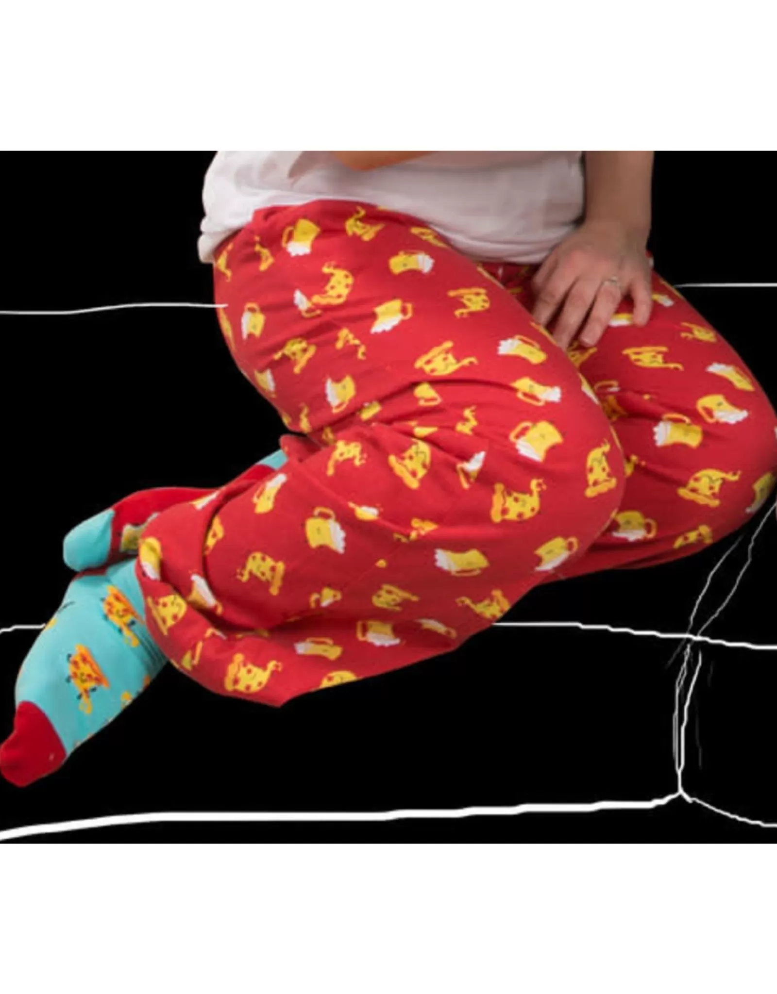 Chaussettes Confortables Bière & Pizza | Design Original pour les Amateurs de Grignotage - Collection PGC Édition Spéciale