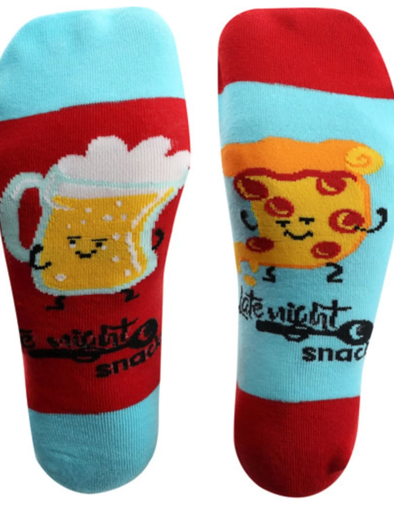 Chaussettes Confortables Bière & Pizza | Design Original pour les Amateurs de Grignotage - Collection PGC Édition Spéciale