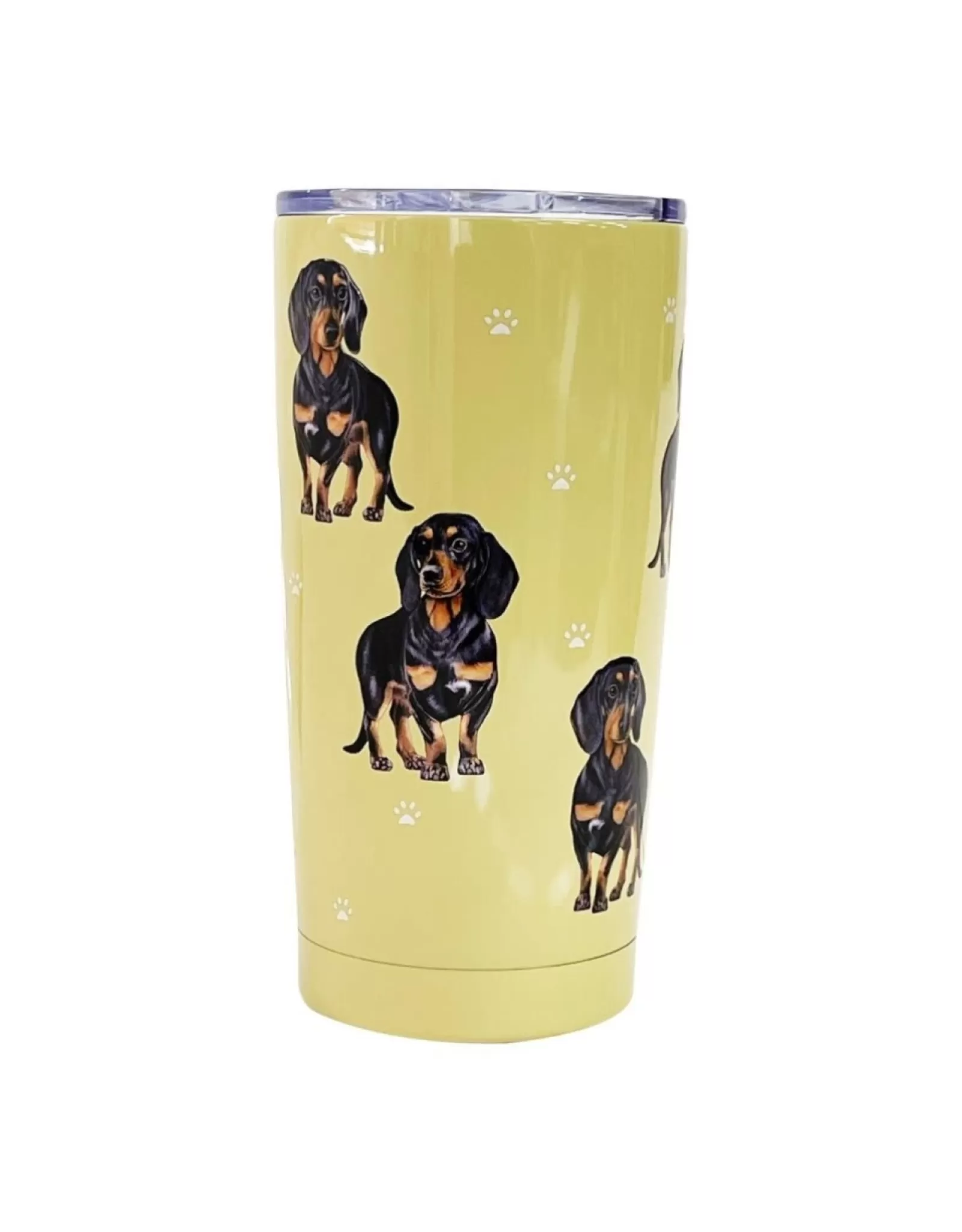 Tasse Isotherme Grand Format Teckel Noir - Accessoire Élégant pour Amoureux des Animaux E&S