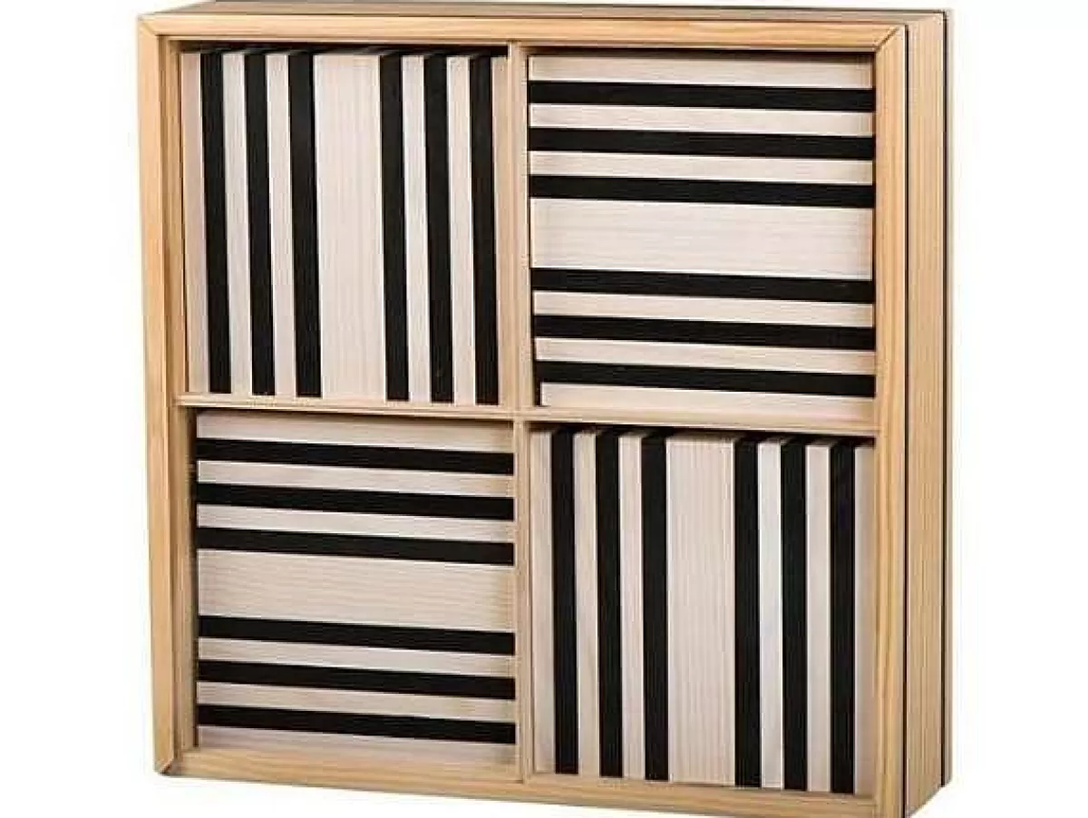 Coffret Créatif Kapla 100 Planchettes - 50 Blanches & 50 Noires - Édition Limité | Jeu de Construction en Bois pour Enfants et Adultes