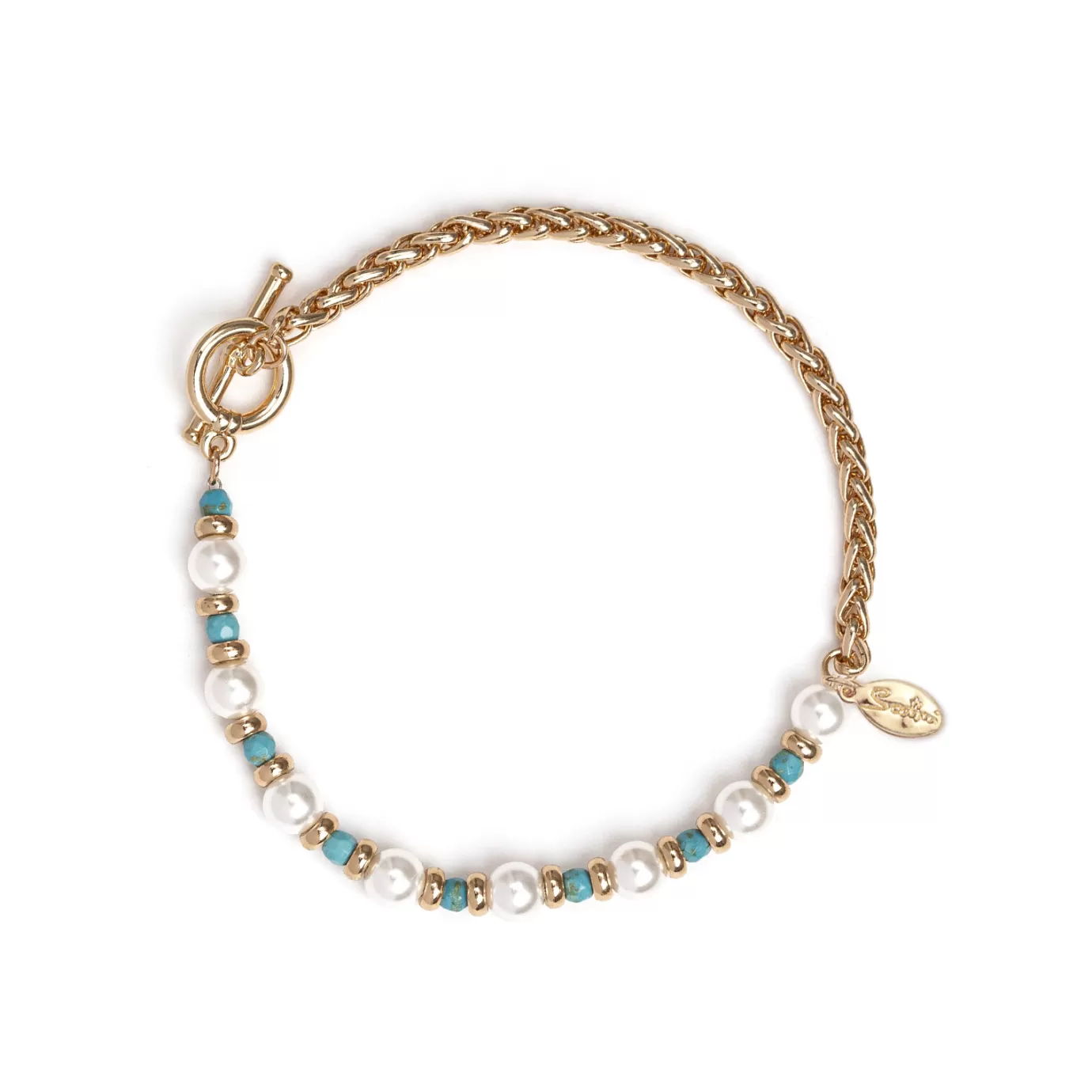 Bracelet Artisanal Épis de Blé & Perles de Bali - Création Exclusive Fissi & Sodini