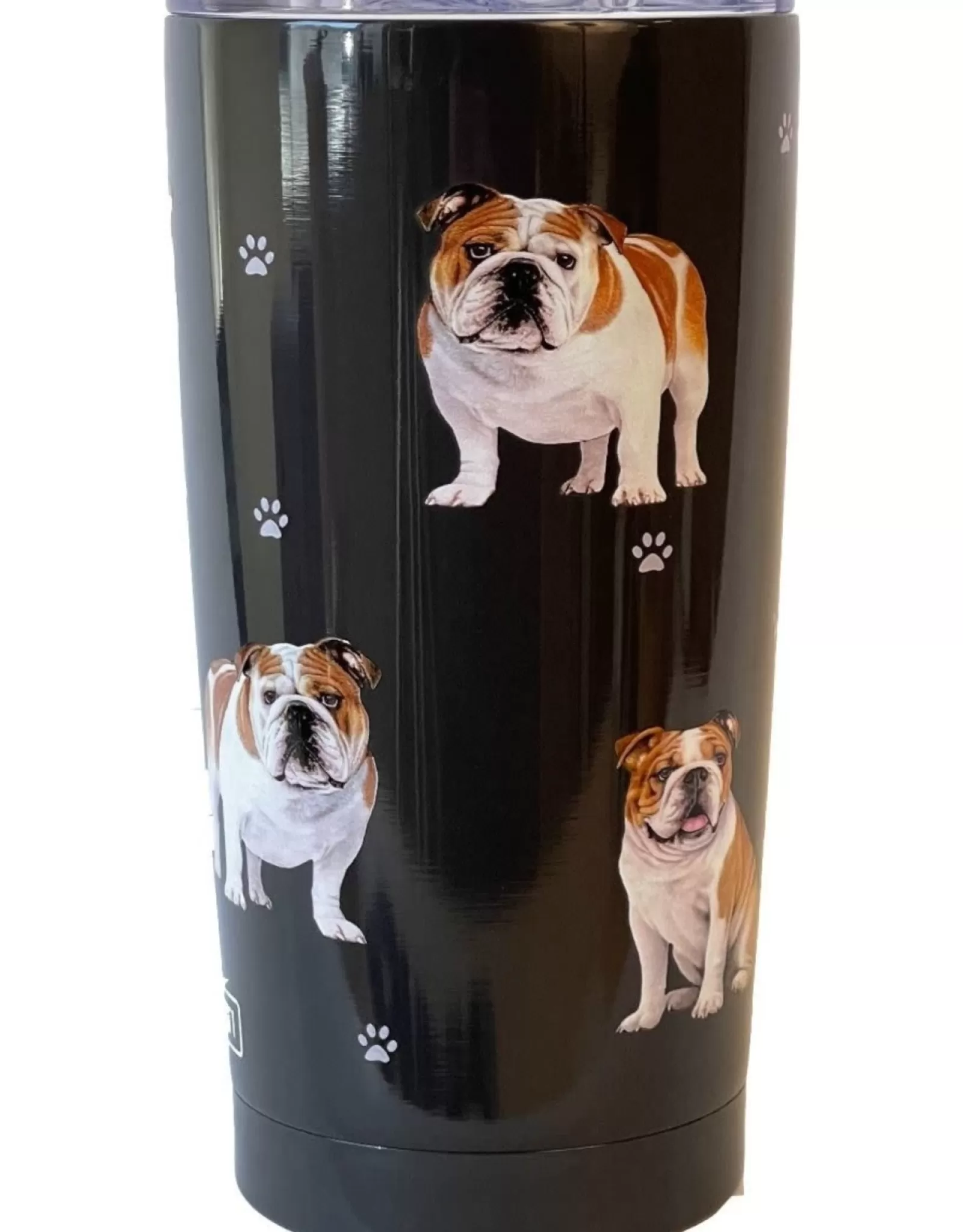 Gourdes E&S pour compagnons | Tasse isotherme Bulldog anti-fuites avec design d'ami à fourrure