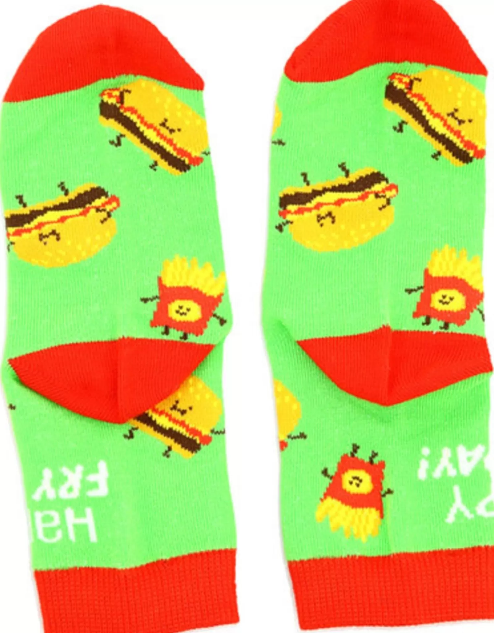 Chaussettes Tendances Burger & Frites pour Ados - Style Décontracté et Branché