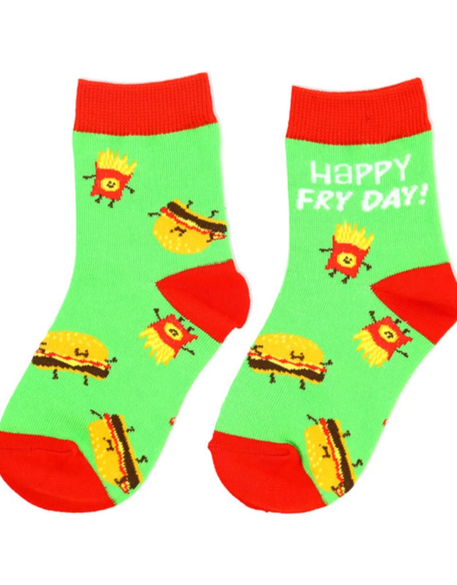Chaussettes Tendances Burger & Frites pour Ados - Style Décontracté et Branché