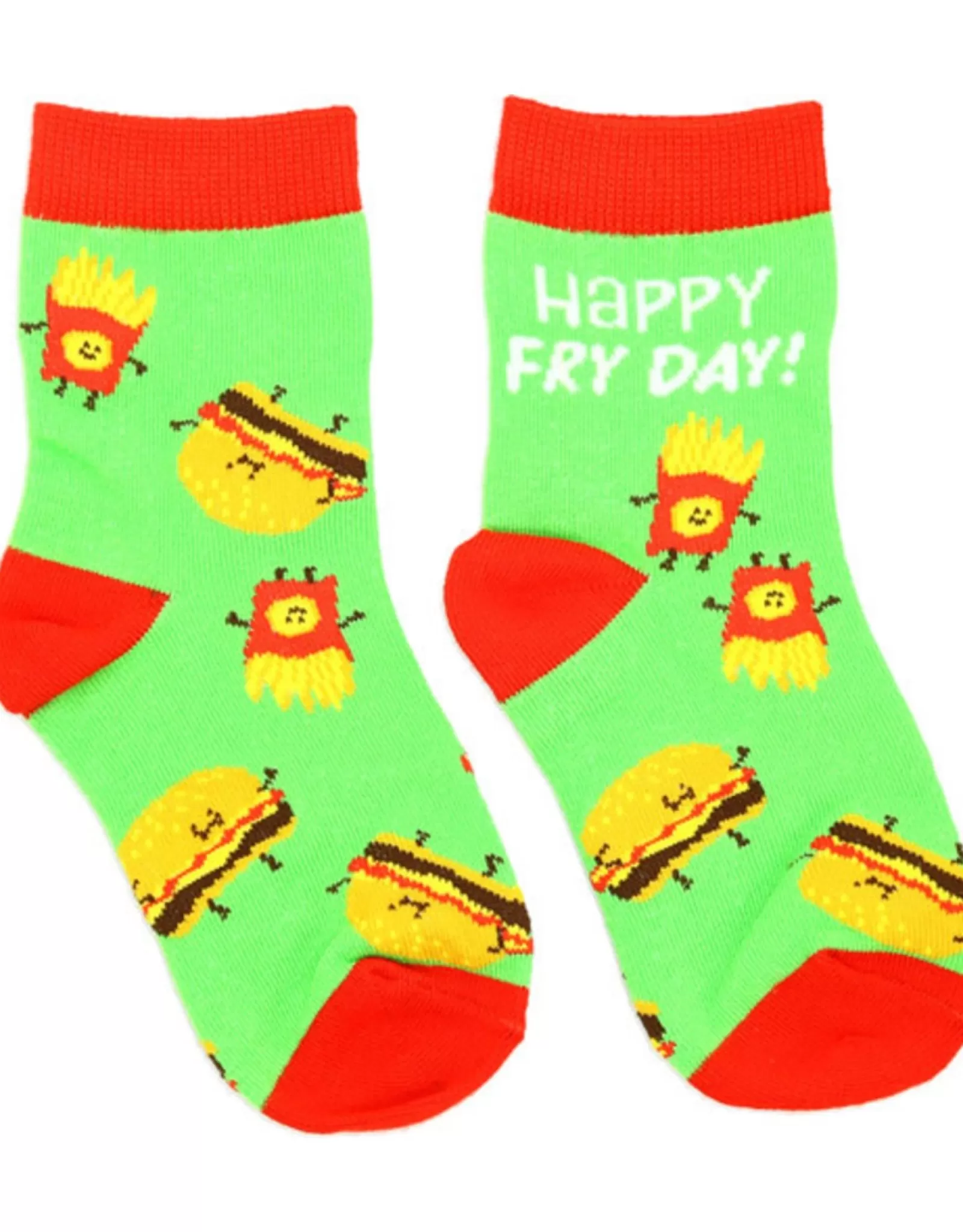 Chaussettes Tendances Burger & Frites pour Ados - Style Décontracté et Branché