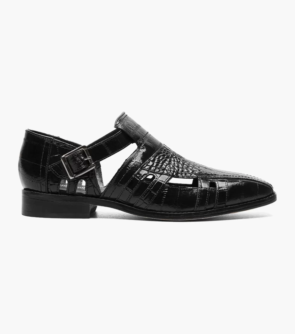 Élégantes chaussures Stacy Adams Calvino en cuir noir - Promotion exclusive