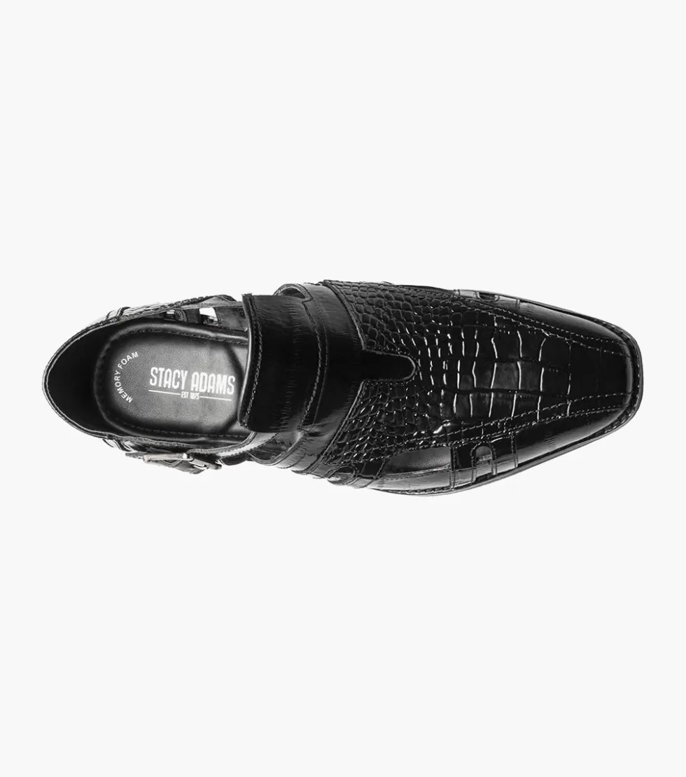 Élégantes chaussures Stacy Adams Calvino en cuir noir - Promotion exclusive