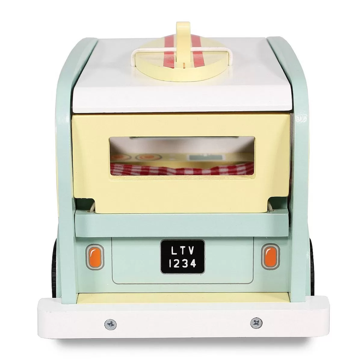 Van Aménagé Rétro Bleu Ciel - Miniature Collectionneur pour Enfants - Offre Spéciale Édition Limitée