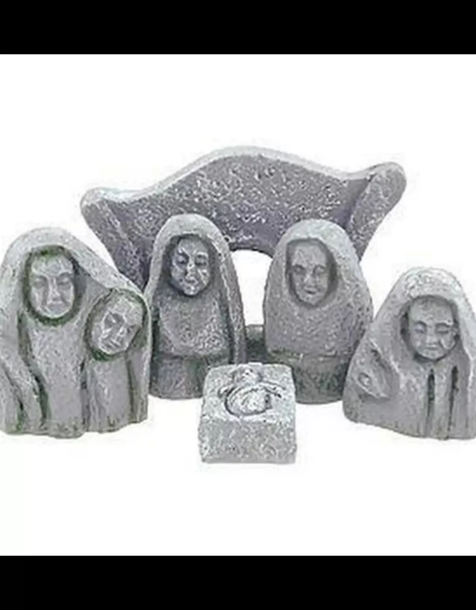 Crèche Artisanale Style Romain – Composition Celtique en 6 Pièces pour une Décoration de Noël Intemporelle