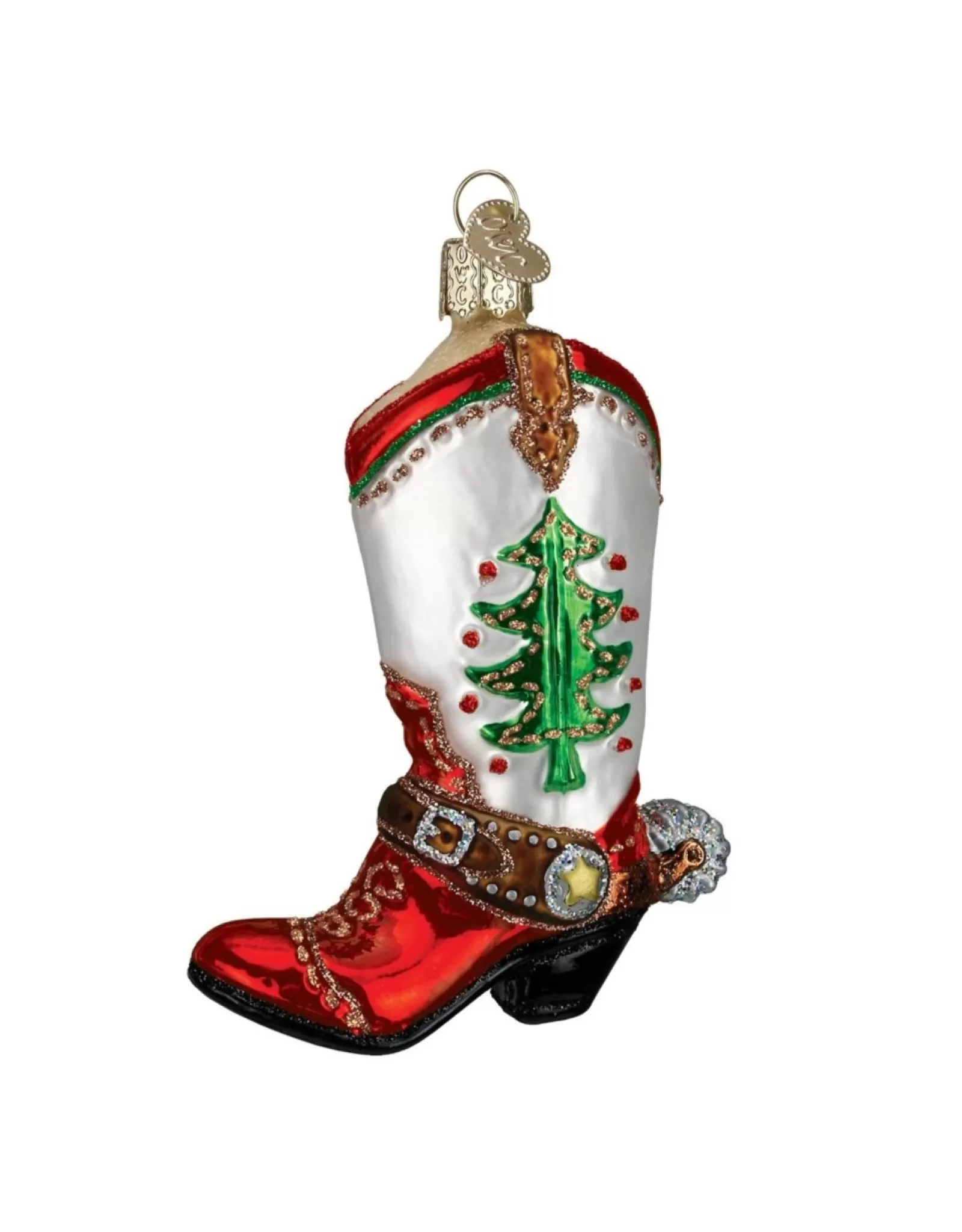 Botte de cowboy festif - Décoration de Noël intemporelle façon vintage