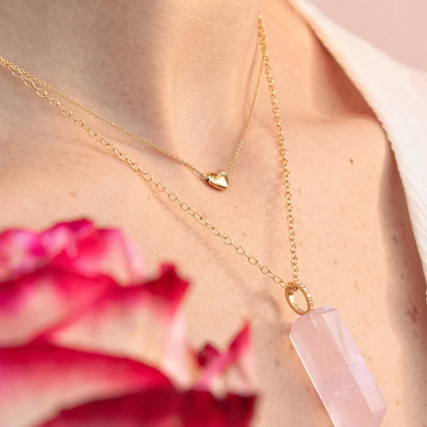 Collier Cœur Chubby en Or 18 Carats Alkemistry - Bijou Élégant pour un Style Intemporel