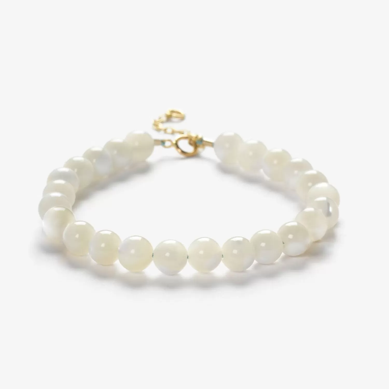 Bracelet élégant en or 18 carats avec perles de nacre - Collection Cinta par Alkemistry - Pièce exclusive à l'éclat intemporel