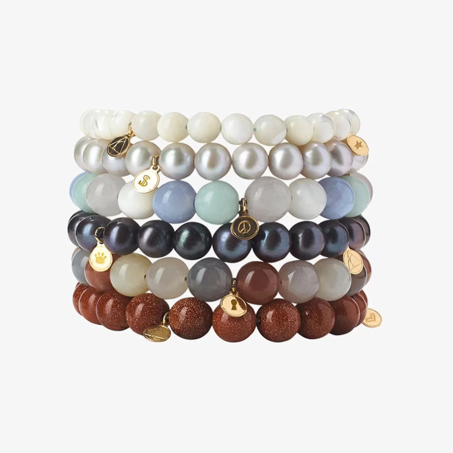 Bracelet Femme Élégant - Pierre de Lune Arc-en-Ciel sur Or 18K | Collection Exclusive Alkemistry Cinta