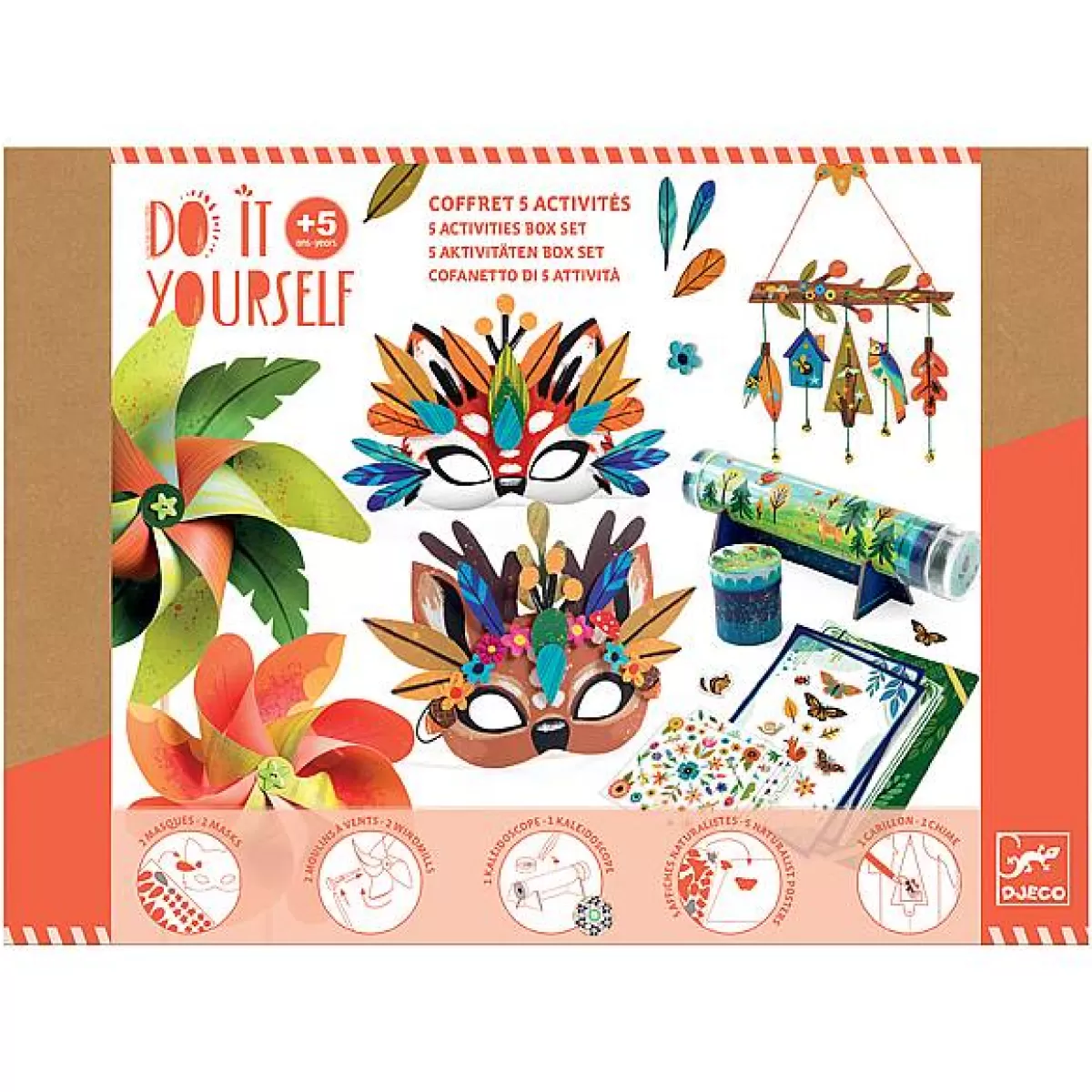 Atelier Artistique Djeco - Coffret Créatif Enfant avec Loisirs DIY & Fournitures Créatives