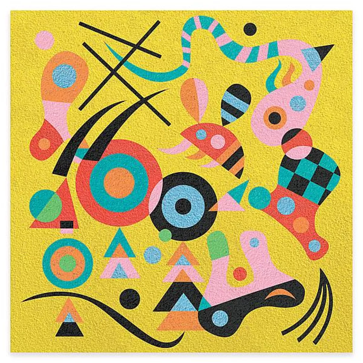 Coffret Créatif Djeco - Inspiré par l'Art de Kandinsky - Kit Artistique Économique pour Enfants et Adultes