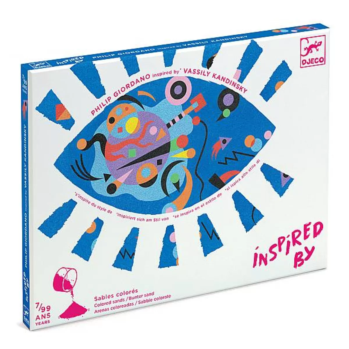 Coffret Créatif Djeco - Inspiré par l'Art de Kandinsky - Kit Artistique Économique pour Enfants et Adultes