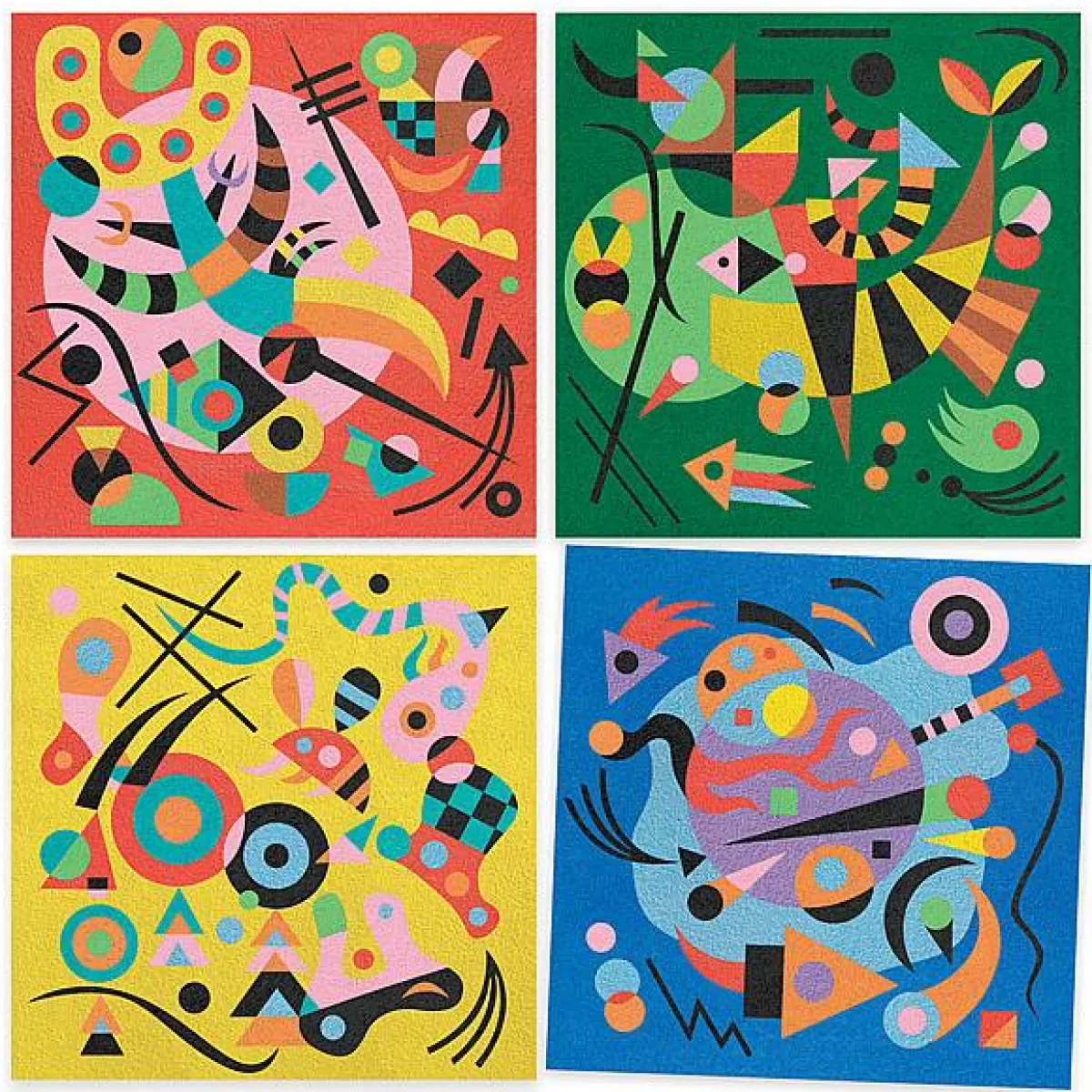 Coffret Créatif Djeco - Inspiré par l'Art de Kandinsky - Kit Artistique Économique pour Enfants et Adultes