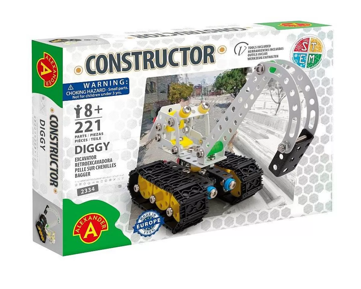 Promotion Éclair : Pelleteuse à Chenilles Diggy - Jouet de Construction Interactif pour Enfants