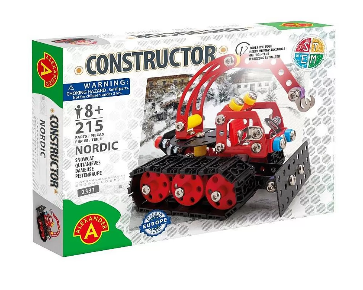 Découvrez le Set de Construction Bâtisseur Nordique - Bulldozer Créatif pour Enfants