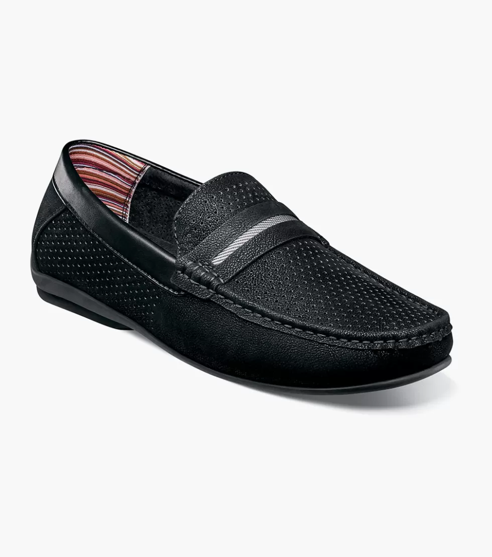 Chaussure Stacy Adams Corby en Cuir Noir – Élégance Urbaine Boutique