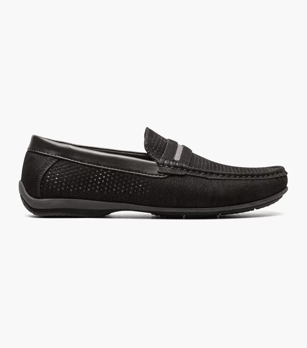 Chaussure Stacy Adams Corby en Cuir Noir – Élégance Urbaine Boutique