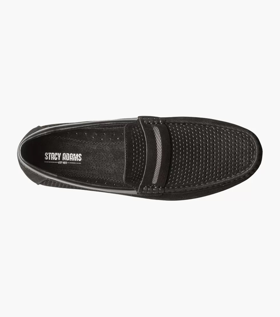 Chaussure Stacy Adams Corby en Cuir Noir – Élégance Urbaine Boutique