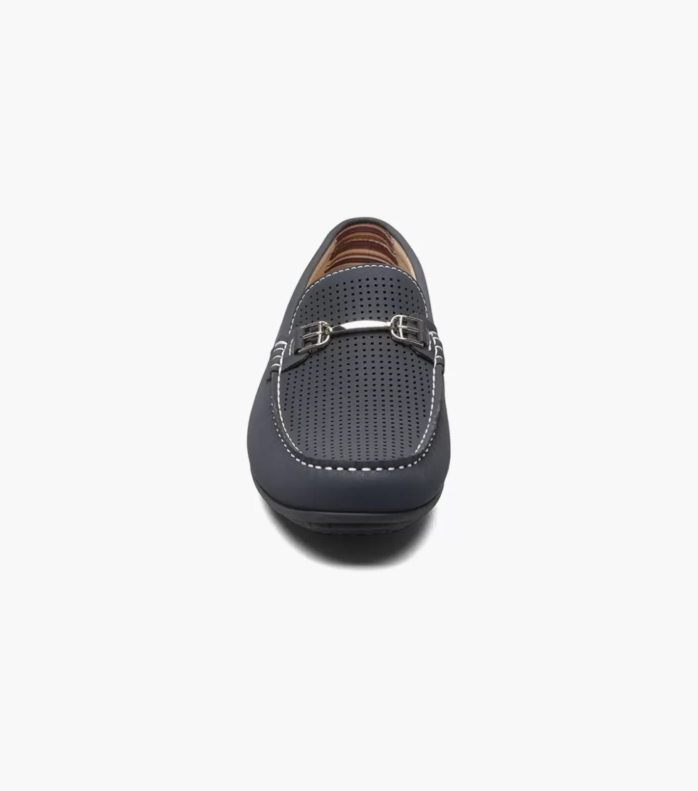 Déstockage Exclusif Stacy Adams - Modèle Corley en Bleu Marine | Chaussures Élégantes en Cuir Souple