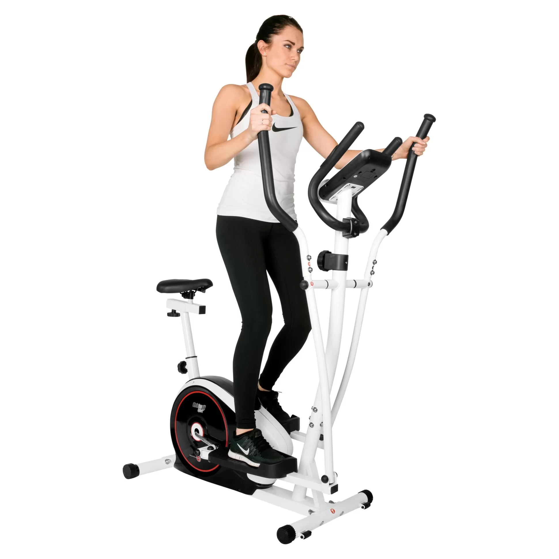 Vélo d'appartement cross-training haut de gamme CHRISTOPEIT SPORT R7 Pro - Design ergonomique pour des séances complètes à domicile