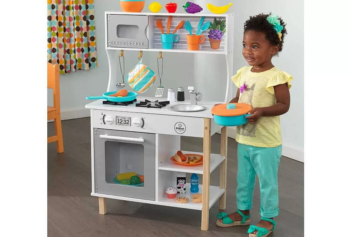 Découvrez la Cuisine Jouet Kidkraft Intemporelle avec Accessoires Complets - Promotion Éclair Exclusive !