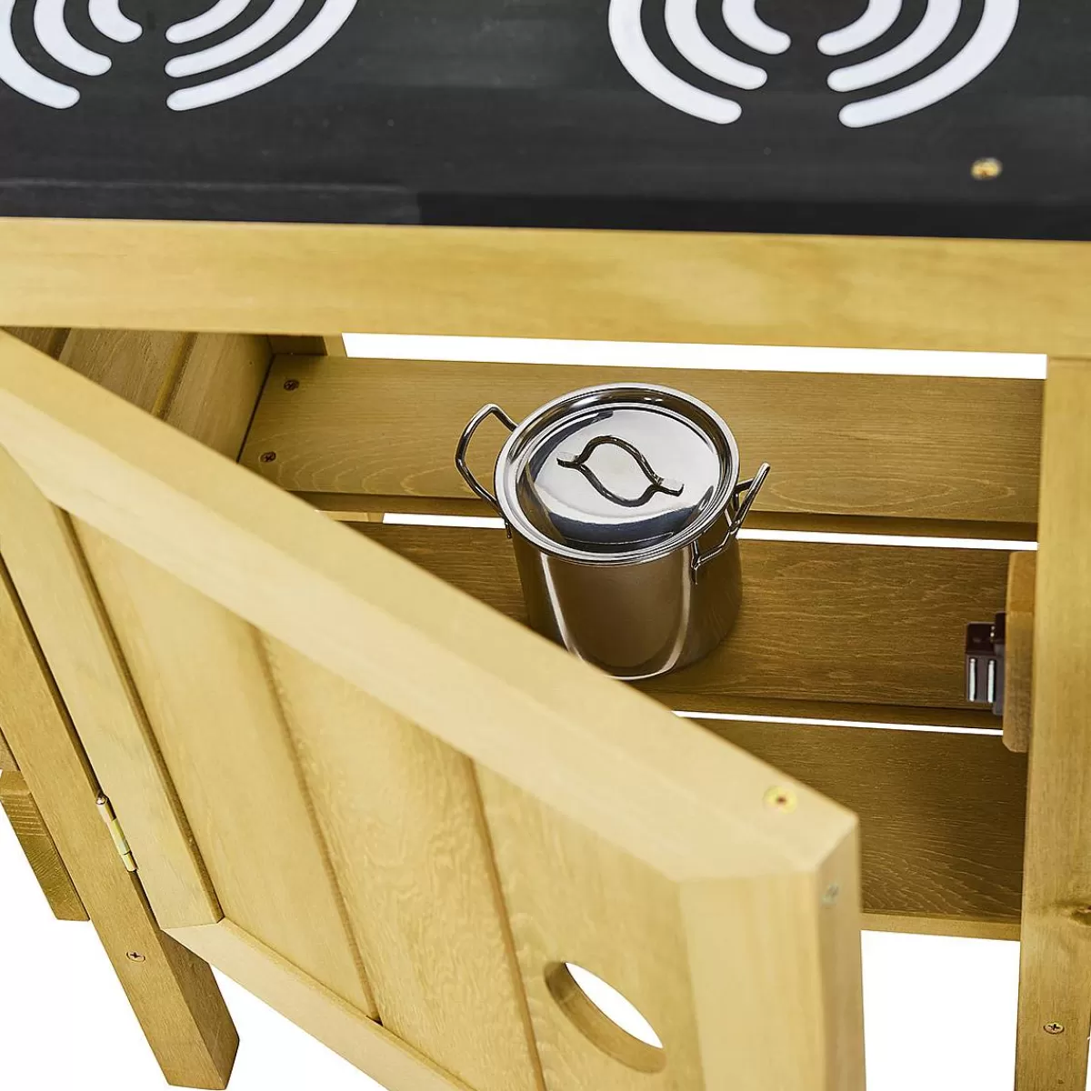 Cuisine d'Extérieur Évolutive en Bois Massif - Espace de Jeu Créatif pour Enfants 3 Ans et Plus (Prix Doux)