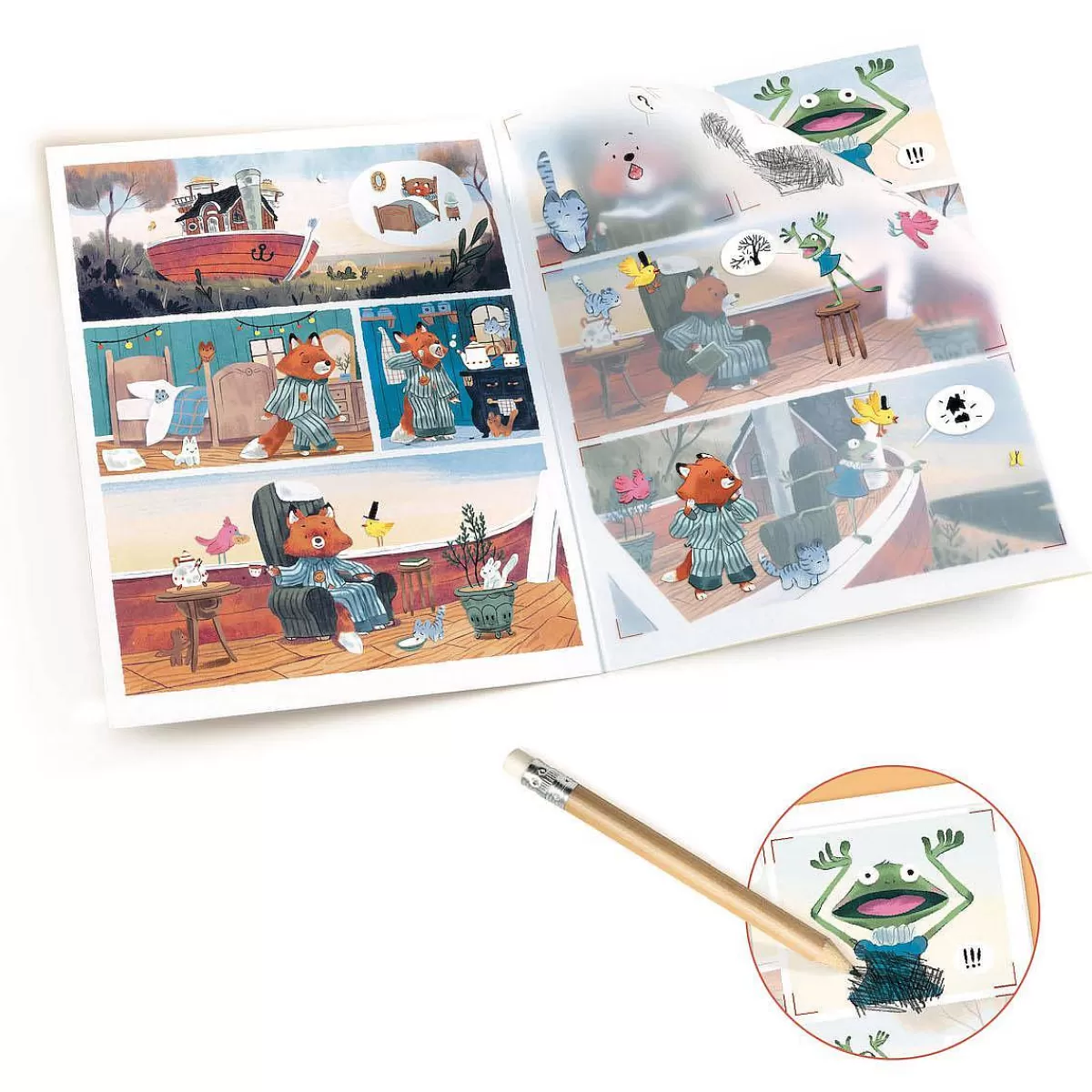 Djeco Kit de Transferts Créatifs - Univers Marin & Inspirations Bohèmes
