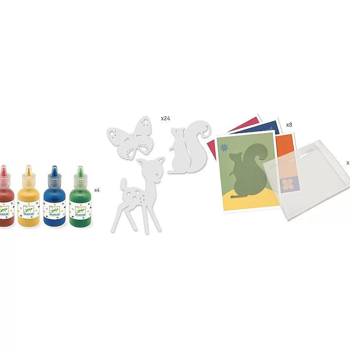 Peinture Djeco Arc-en-Ciel pour Enfants - Kit Créatif Éducatif 3 à 6 Ans | Qualité Supérieure