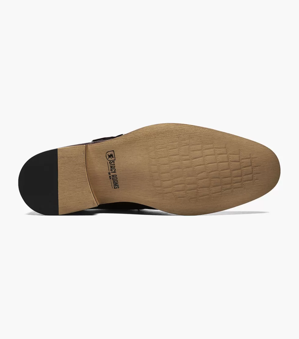 Stylish Chaussures Classiques Stacy Adams Desmond - Couleur Bordeaux Exclusif en Promotion Édition Limitée