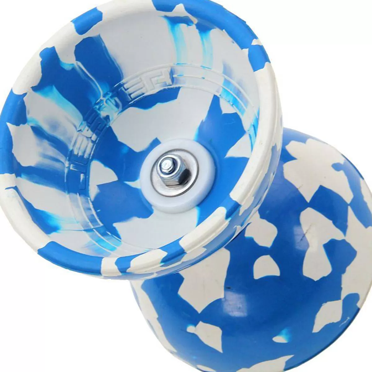 Diabolo Professionnel Jester A - Roulements Premium Bleu & Blanc | Promotion Éclair sur Juggle Dream  
Idéal pour Jonglerie et Spectacles - Offre Limitée !