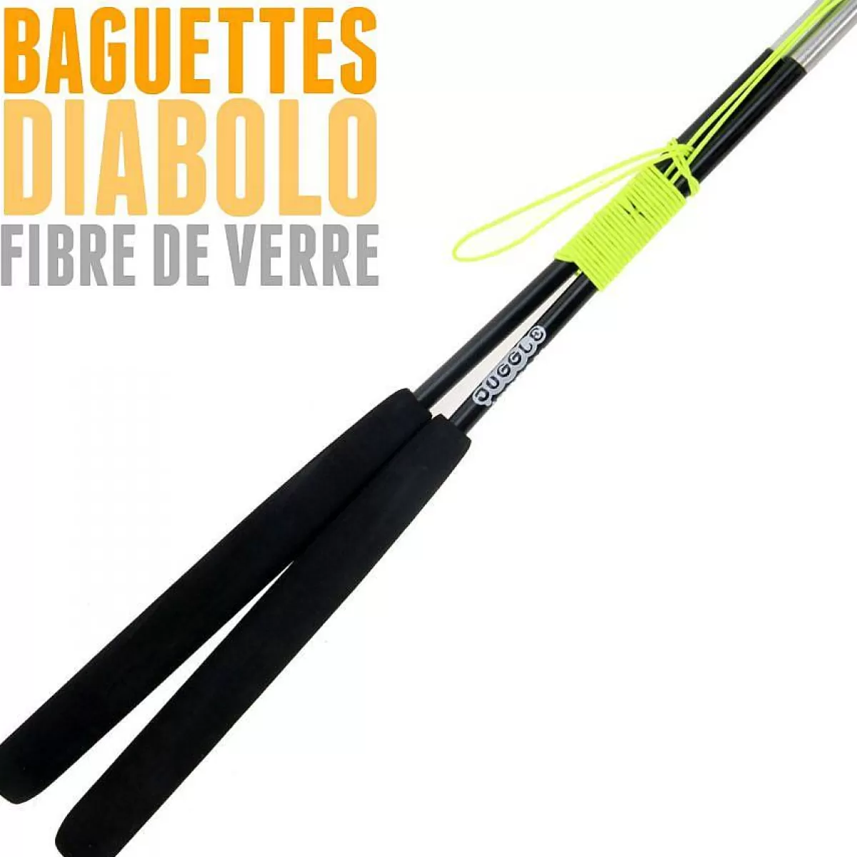 Netjuggler - Diabolo Pro à Roulements Fluides Bleus avec Baguettes Ergonomiques - Set Premium Ultra-Résistant