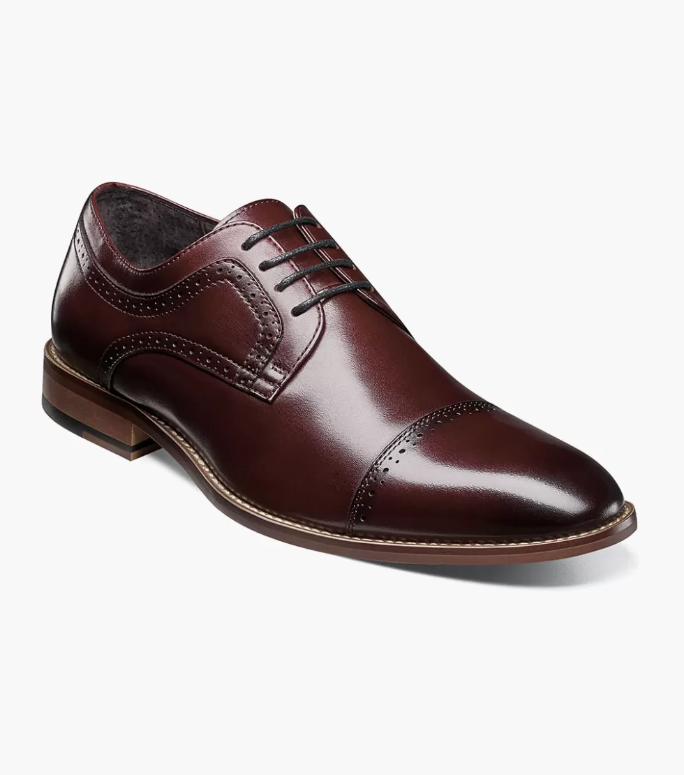 Chaussures Stacy-Adams Dickinson Bordeaux - Modèle Élégant en Cuir Souple en Promotion Exclusive