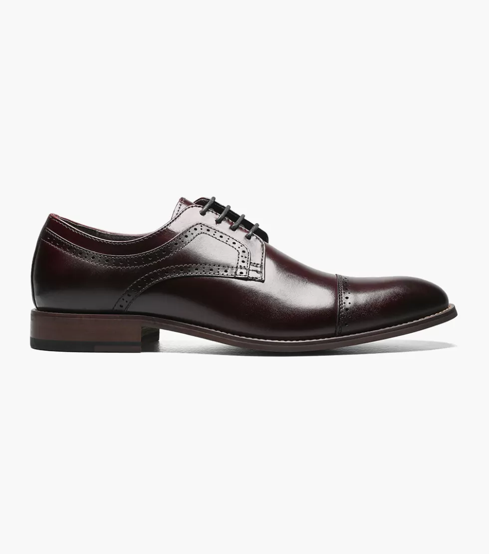 Chaussures Stacy-Adams Dickinson Bordeaux - Modèle Élégant en Cuir Souple en Promotion Exclusive