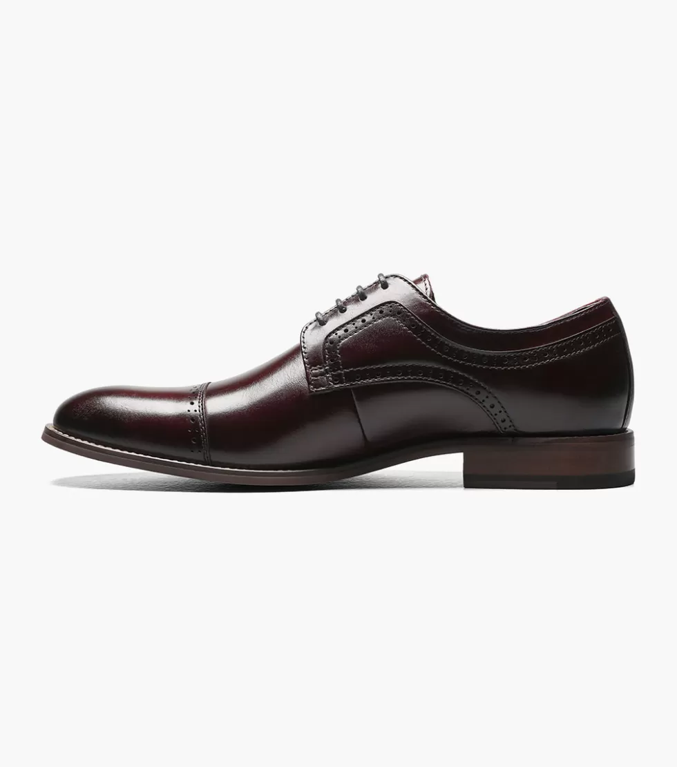 Chaussures Stacy-Adams Dickinson Bordeaux - Modèle Élégant en Cuir Souple en Promotion Exclusive